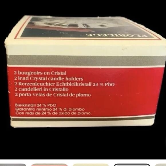 CRISTAL DE FLANDRE CANDLE HOLDERS 8 FRENCH VINTAGE CRYSTAL FLORILEGE 3 5/8" - Picture 12 of 12